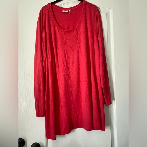 Logo by Lori Goldstein Women's Red Long Sleeve Top Size 3X - Picture 1 of 2
